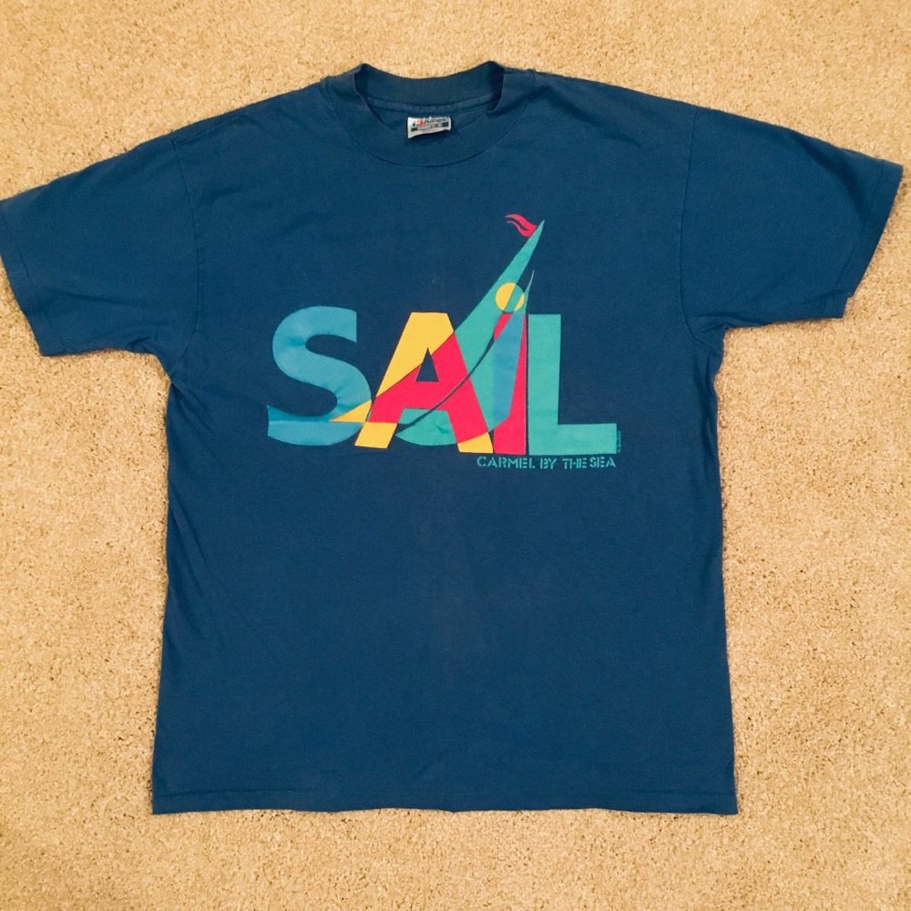 Vintage 90s nautical tshirt - SAIL California